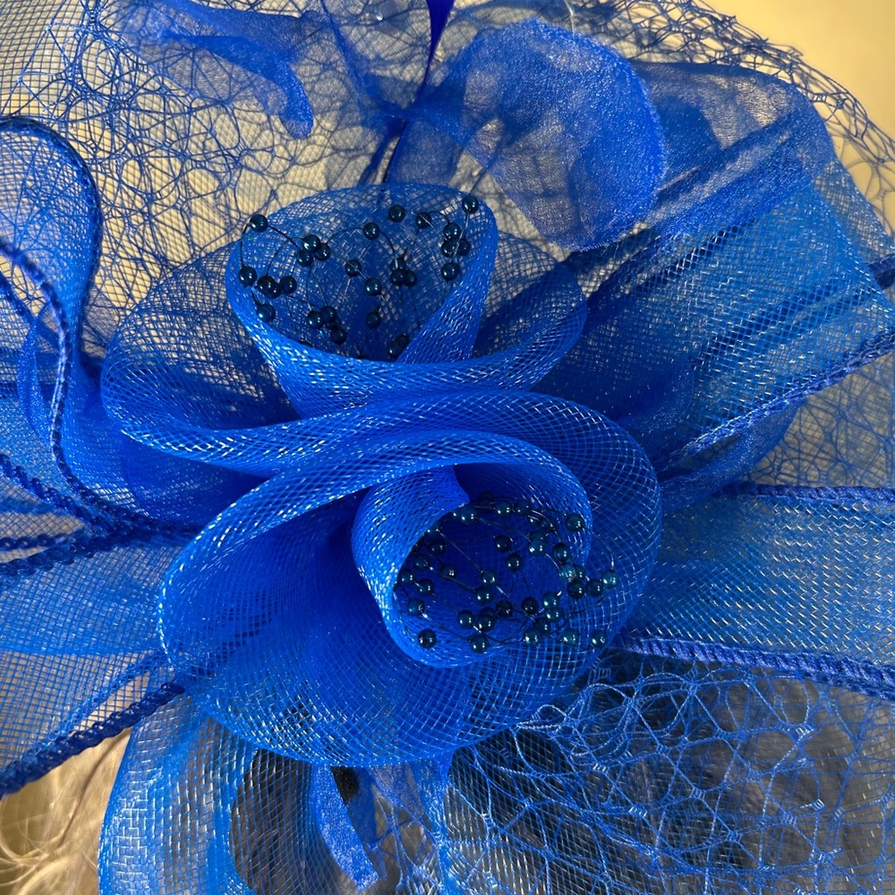 Elegant Blue Fascinator